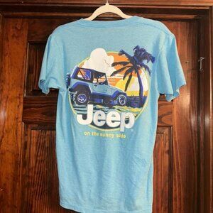 Jeep Blue Graphic T-Shirt for Men